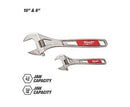 MILWAUKEE - 2PK 10" AND 6" ADJUSTABLE WRENCH