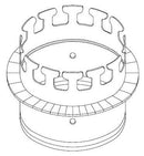 CROWN TAB COLLAR 10"