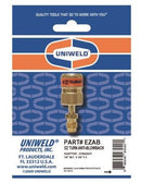 UNIWELD EZTURN 1/4 MF X 5/16 FF ANTI-BLOWBACK ADAPTER