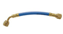 UNIWELD BALL VALVE W/6'' HOSE 1/4'' BEND BLUE