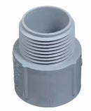 3/4" PVC ELECTRICAL MALE ADAPTER (GREY)
