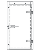 AMERIKOOLER RETROFIT FREEZER PLUG DOOR - 36X78 RIGHT OPENING