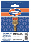 UNIWELD TURN ANTI BLOWBACK ADAPTOR STRAIGHT 1/4''