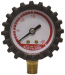 UNIWELD GAUGE 1.5" BM 30PSI RD STL RD LN