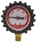 UNIWELD GAUGE 1.5" RED STEEL, RUBBER BOOT